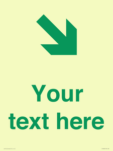 Custom Safe Condition inverse: Green Down right arrow